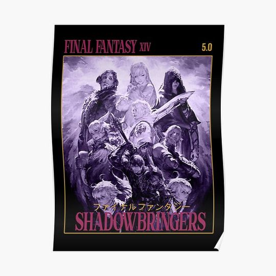 Discover Final Fantasy XIV Shadowbringers Premium Matte Vertical Poster