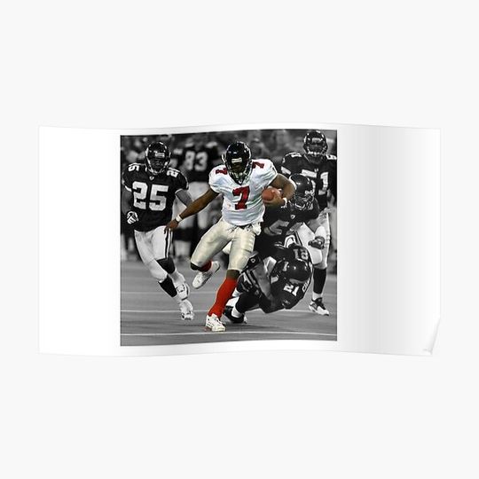 Discover Michael Vick "The Run" Premium Matte Vertical Poster