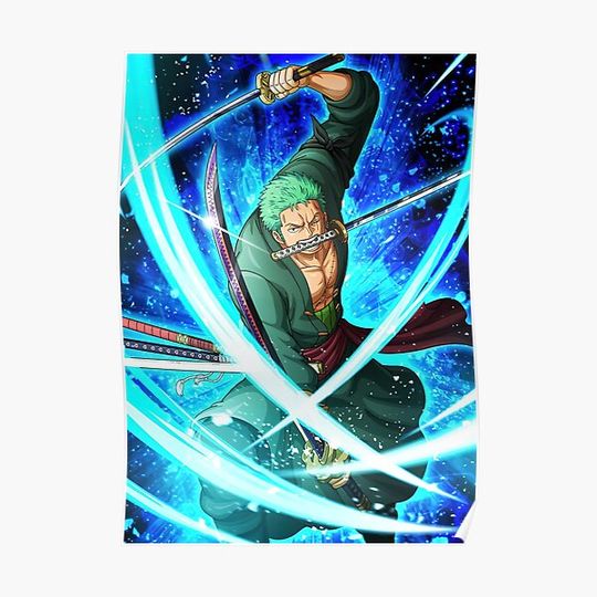 Discover Roronoa Zoro One Piece Premium Matte Vertical Poster