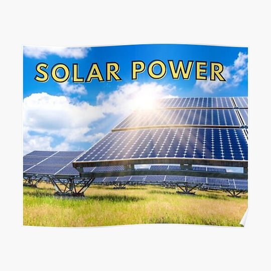 Discover Solar Power Premium Matte Vertical Poster