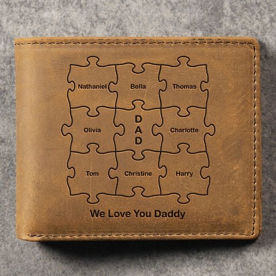 Discover We Love You - Personalized Bifold Wallet - Gift For Dad
