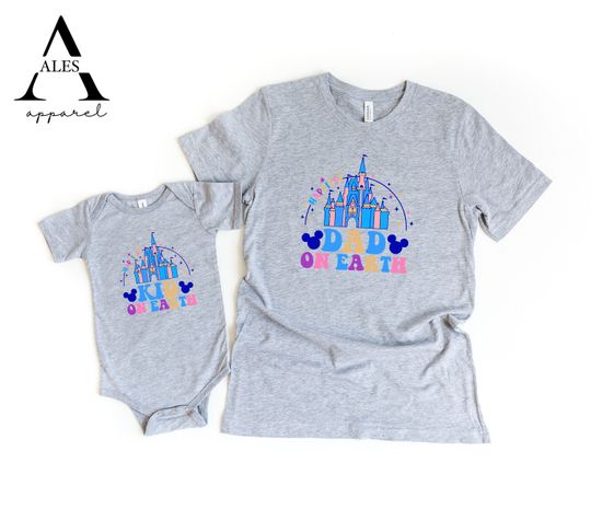 Discover Happiest Dad On Earth Shirt, Happiest Kid On Earth, Daddy And Me Sets, Dad Mini Matching Custom Shirts