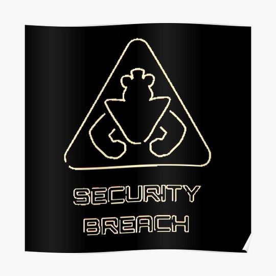 Discover Five Nights at Freddy's Security Breach Symbol Logo Premium Matte Vertical Poster