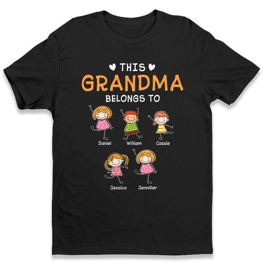 Discover This Awesome Grandpa Belongs To - Family Personalized Custom T-shirt