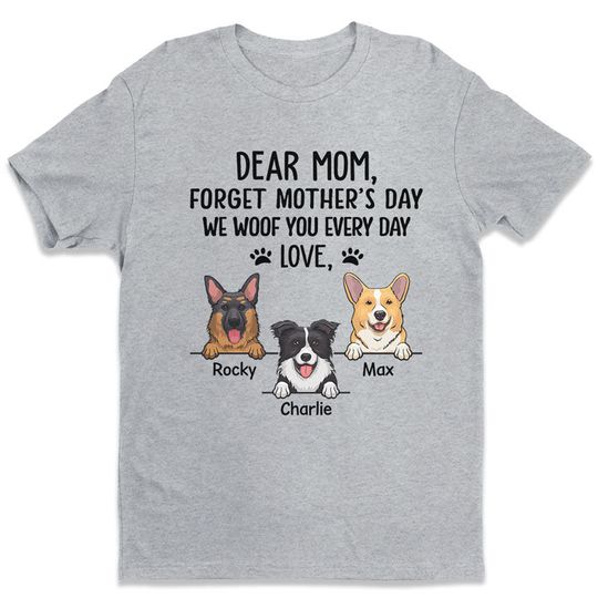 Discover We Woof You Every Day - Dog Personalized Custom Unisex T-shirt