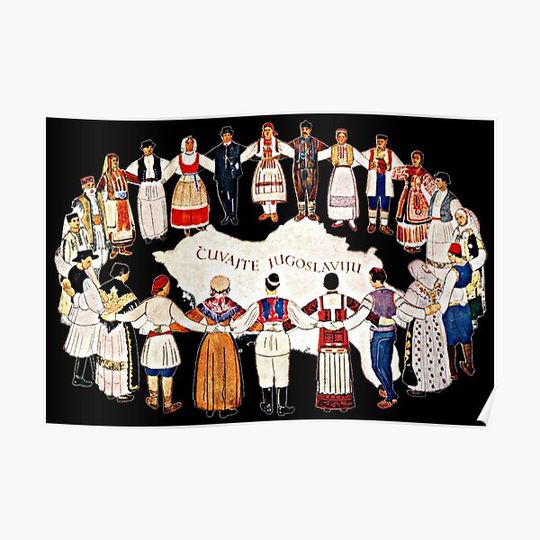 Discover Yugoslavia Design - Čuvajte Jugoslaviju Premium Matte Vertical Poster