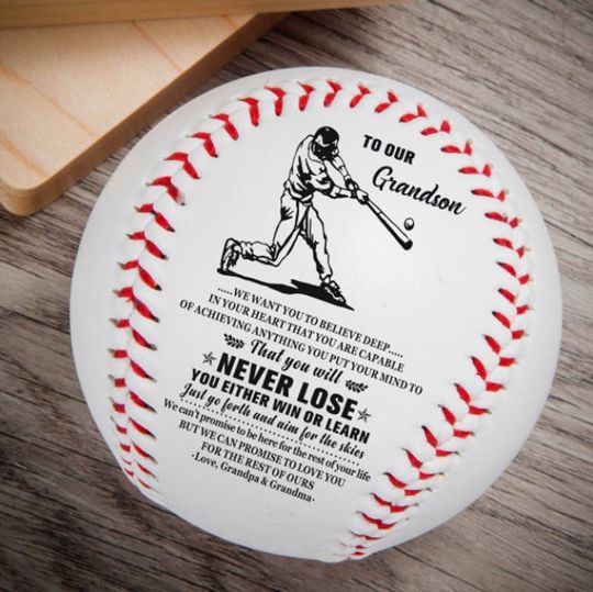 Discover To Our Grandson Baseball Gift From Grandma Grandpa Baseball For Grandson Birthday