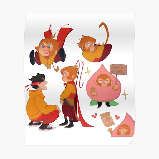 Discover monkie kid Premium Matte Vertical Poster