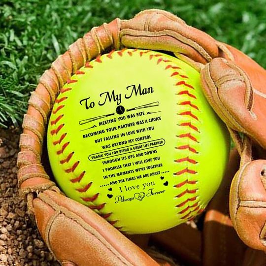 Discover My Man To My Boyfriend Softball Gift Christmas Gift Love From Girlfriend Softball For Anniversary