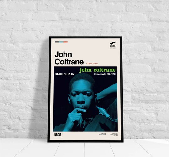 Discover JOHN COLTRANE - Blue Train - Music Album Poster, Music Poster
