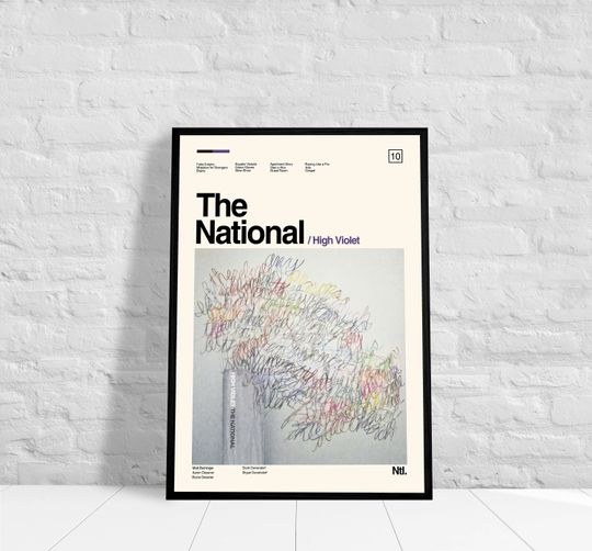 Discover The National - High Violet - Music Album Poster, Music Poster