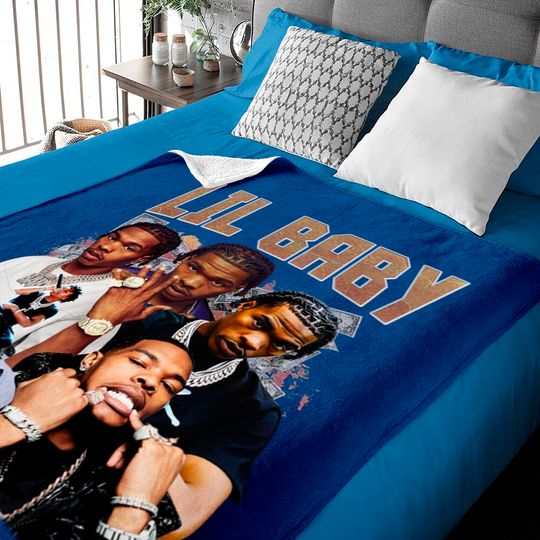 Discover Lil Baby Vintage Baby Blankets - Rapper Inspired Merchandise