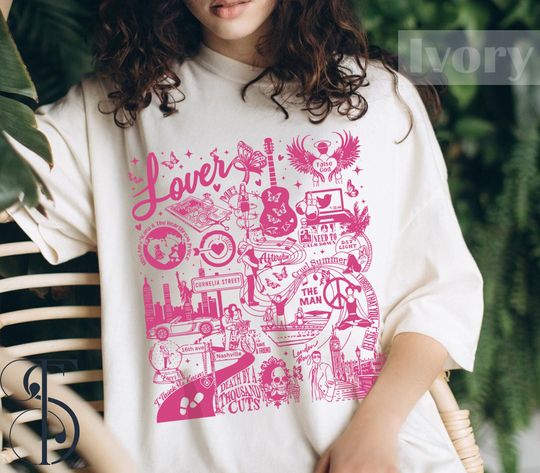 Discover Lover Track List Shirt, Lover Merch Tee, Paper Ring, Concert Tee,