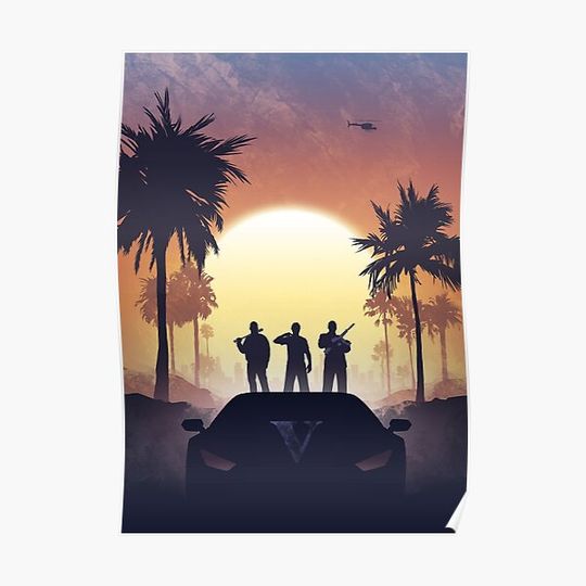 Discover GTA V Premium Matte Vertical Poster