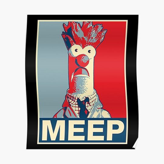Discover Beaker Meep Pop Art Premium Matte Vertical Poster