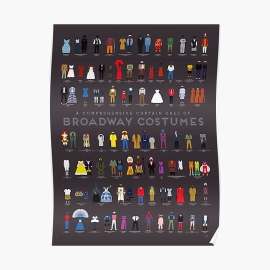 Discover Broadway Theater Costumes Premium Matte Vertical Poster