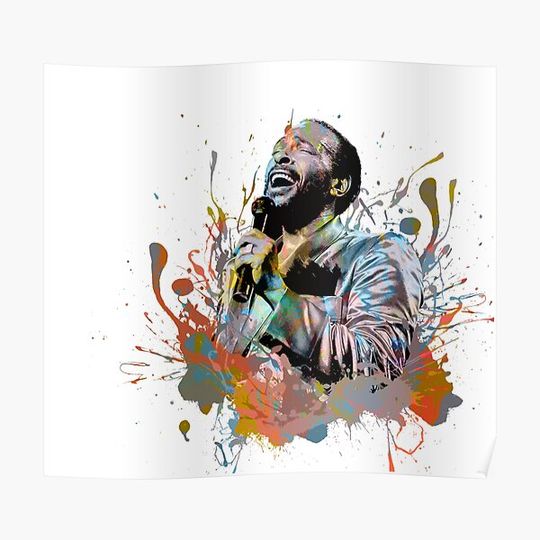 Discover Marvin Gaye v2 Premium Matte Vertical Poster
