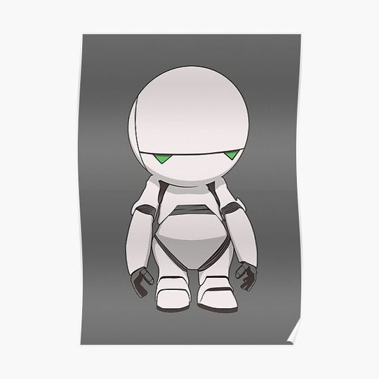 Discover Marvin the Paranoid Premium Matte Vertical Poster