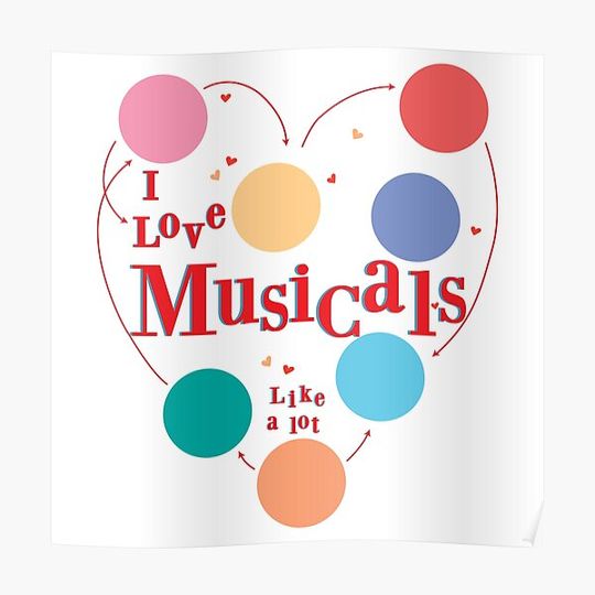 Discover I Love Musicals, Like A Lot Premium Matte Vertical Poster