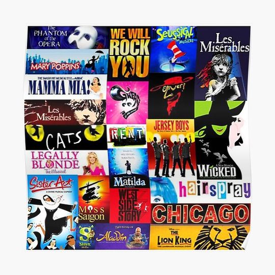 Discover Musicals Premium Matte Vertical Poster