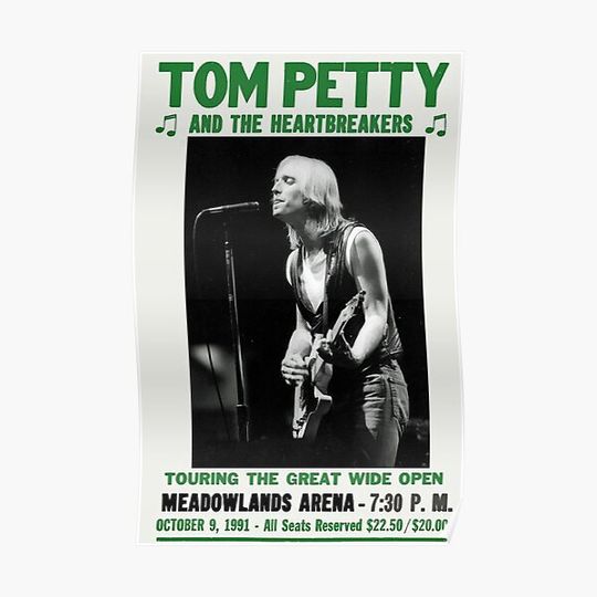 Discover Tom Petty Music Premium Matte Vertical Poster
