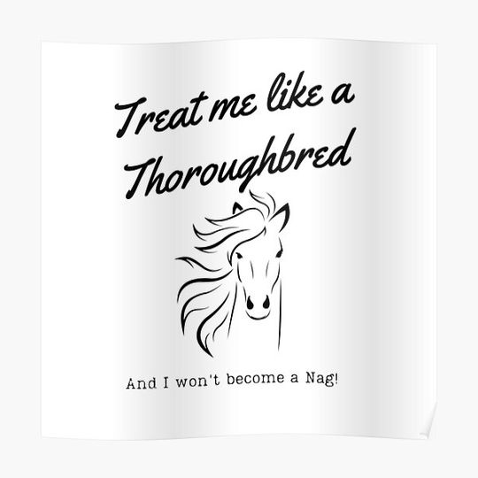 Discover Thoroughbred Premium Matte Vertical Poster