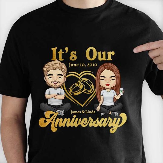 Discover It's Our Anniversary - Personalized Unisex T-Shirt, Hoodie, Sweatshirt - Gift For Couple