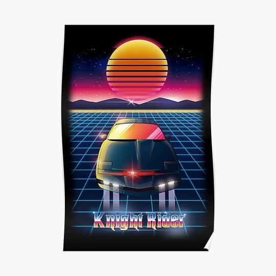 Discover Knight Rider (The Fantastic Car) Premium Matte Vertical Poster