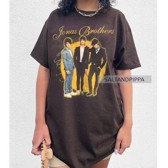 Discover Vintage Jonas Brothers Shirt, Jonas Five Albums One Night Tour Shirt
