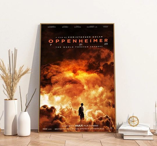 Discover Oppenheimer (2023) Christopher Nolan Movie Poster, Oppenheimer Print, Movie Poster