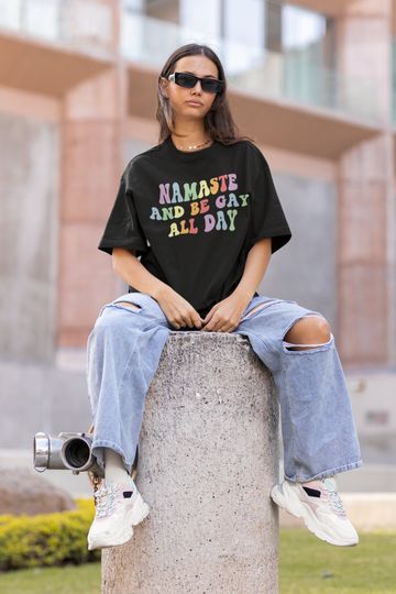 Discover Namaste Yoga Shirt - Queer Themed Zen Apparel