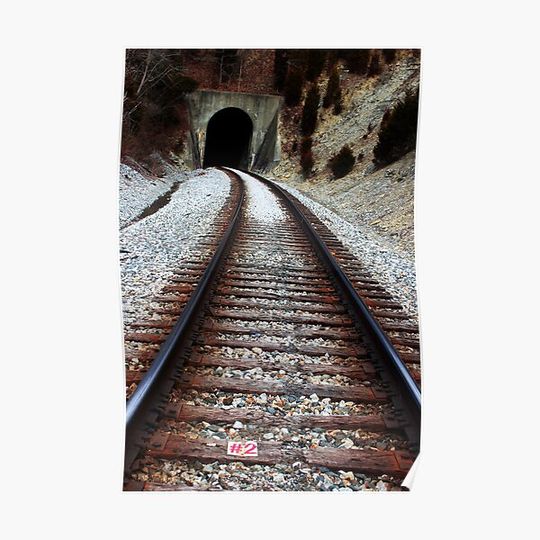 Discover Train Tracks Premium Matte Vertical Poster