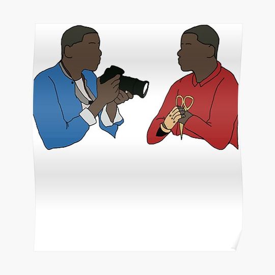 Discover First Work Jordan Peele Get Out Movie A Horror Tethered Chris  Trending Premium Matte Vertical Poster