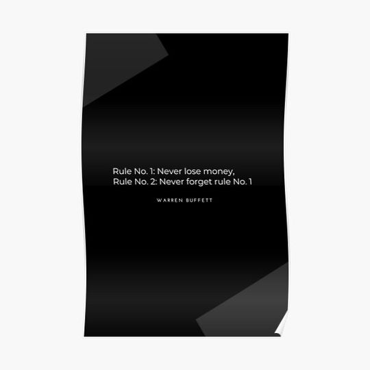 Discover Rules (Dark) - Warren Buffett Premium Matte Vertical Poster