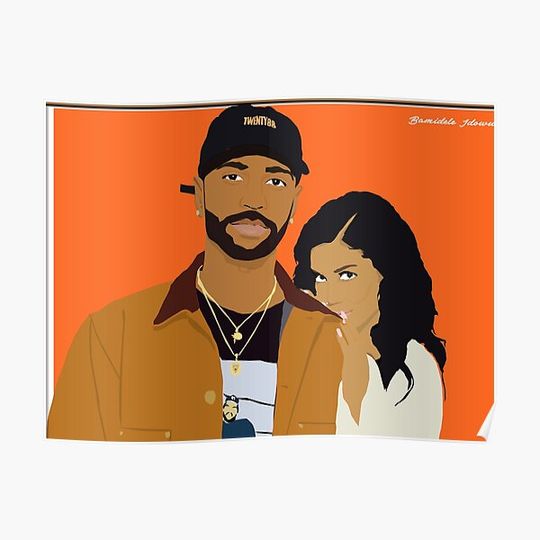 Discover Jhene Aiko and Big Sean Premium Matte Vertical Poster