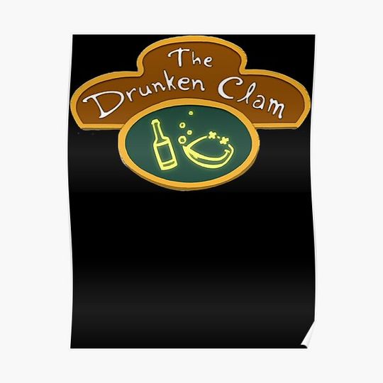 Discover The Drunken Clam Classic T-Shirt Premium Matte Vertical Poster
