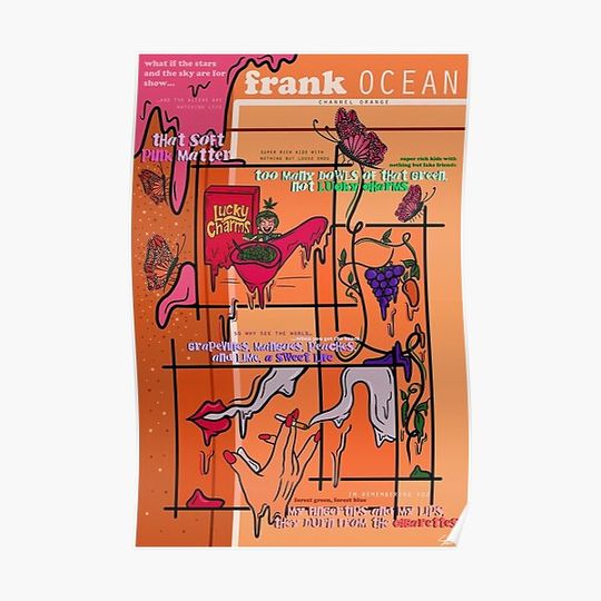 Discover Frank Ocean Channel Orange Album Art Premium Matte Vertical Poster