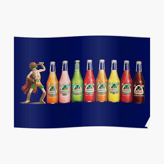 Discover Jarritos: Rainbow Of Flavor Premium Matte Vertical Poster