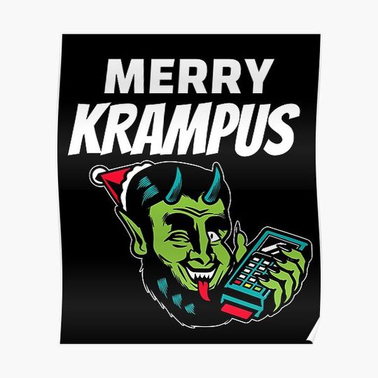 Discover Scary Krampus Christmas Gifts Premium Matte Vertical Poster