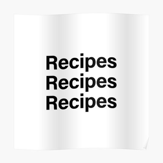 Discover Recipes for Hobbies - Cooking and More Premium Poster