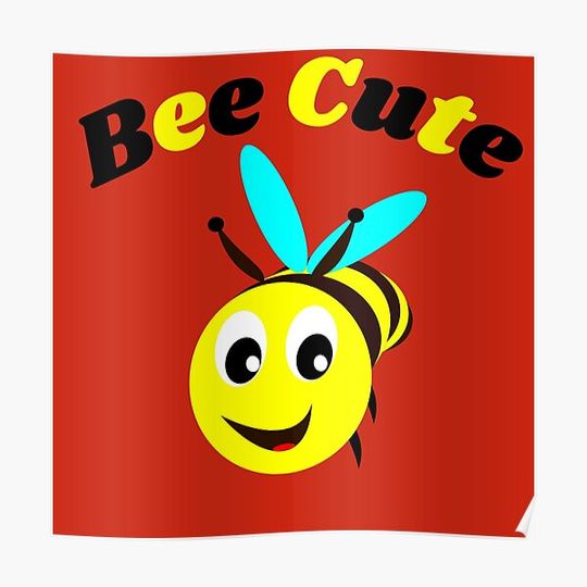 Discover Cute Wholesome Bee Premium Matte Vertical Poster
