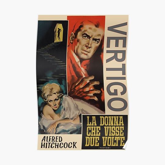 Discover Vertigo #Hitchcock Premium Matte Vertical Poster
