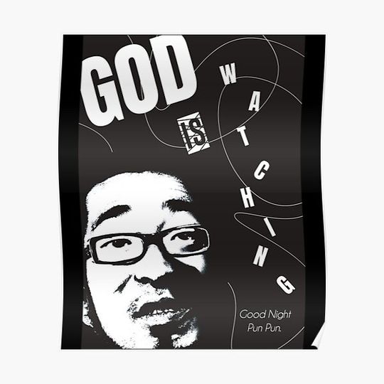 Discover Oyasumi PunPun God Premium Matte Vertical Poster