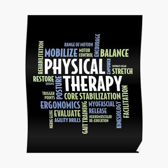 Discover Physical Therapy Gifts For PT Month Premium Matte Vertical Poster