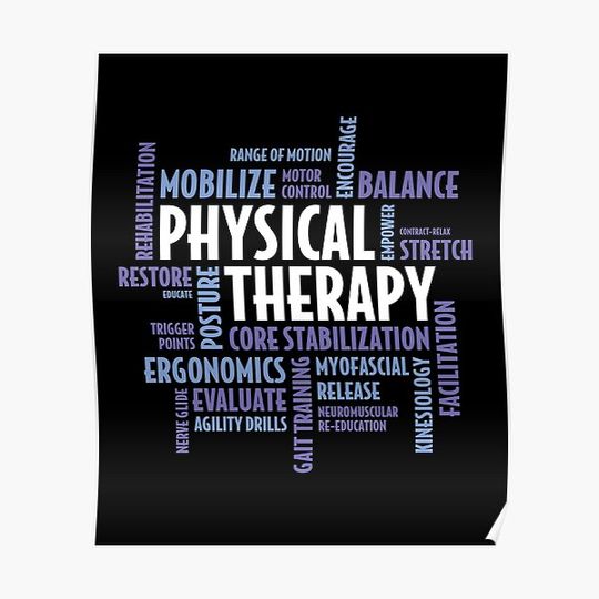 Discover Physical Therapy Gifts For PT Month Premium Matte Vertical Poster