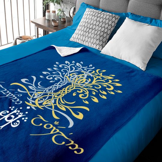 Discover The Silmarillion Trees of Valinor Baby Blankets / The Lord of the Rings