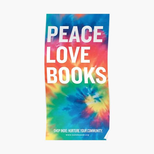 Discover Peace Love Books Premium Matte Vertical Poster