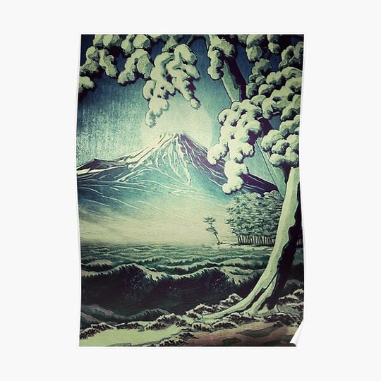 Discover 5 Lakes at Moonlight  - Nature Landscape Premium Matte Vertical Poster