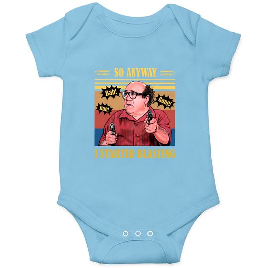 Discover So Anyway I Started Blasting Vintage Onesies, It's Always Sunny in Philadelphia Funny Movie Graphic Onesies, Frank Reynolds Unisex Onesies VT389