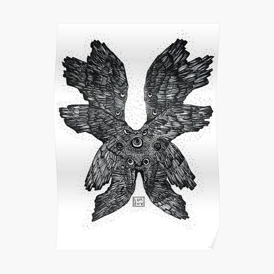 Discover SERAPHIM ANGEL SKETCH Premium Matte Vertical Poster